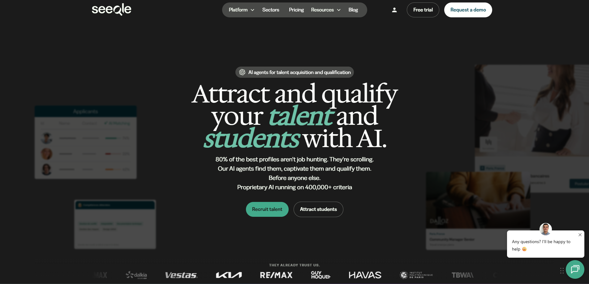 Seeqle website preview